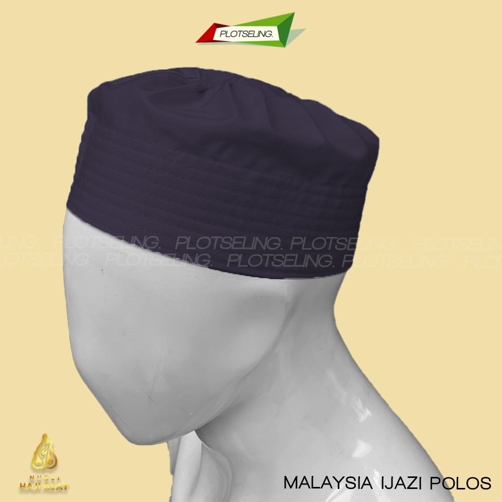 Peci Kopiah IJAZI Katun Polos Hijau Hitam Putih Abu Maroon Kopiah Sholat Santri Pria Dewasa Anak Laki Kopyah Bulat Haji Habib Syeikh Habaib Syech Haqqani HQ Kopeah Pesantren Malaysia Assagofah Terompah Oman Madinah Mesir Turki Pakistan Afghanistan Ori NU