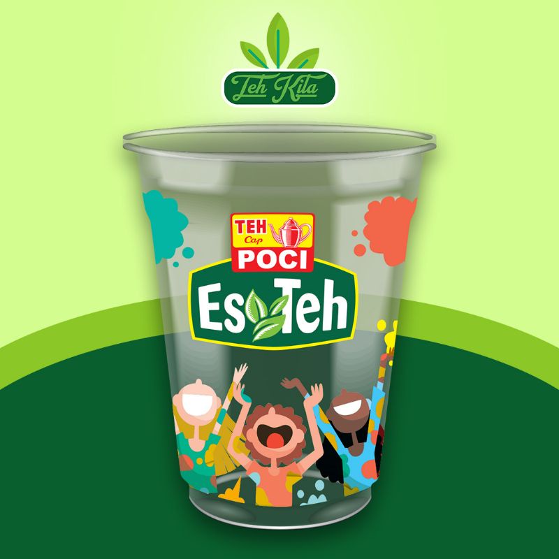 Cup Plastik Es Teh Poci Uk 16 Oz - 50 pcs