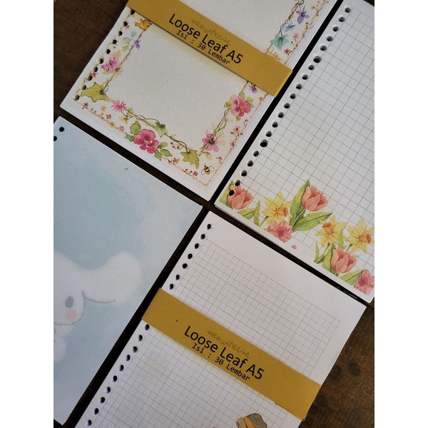 

Loose Leaf Kertas Refill Binder A5 isi 30 lembar