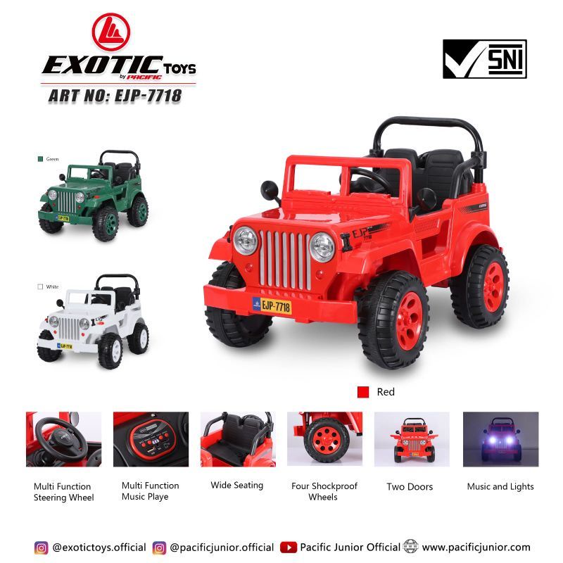 Mobilan Anak Aki Musik Exotic EJP-7718 Remote Control