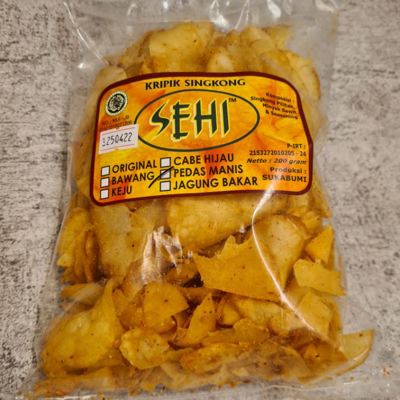 

Keripik Singkong Sehi Sukabumi 200 gram