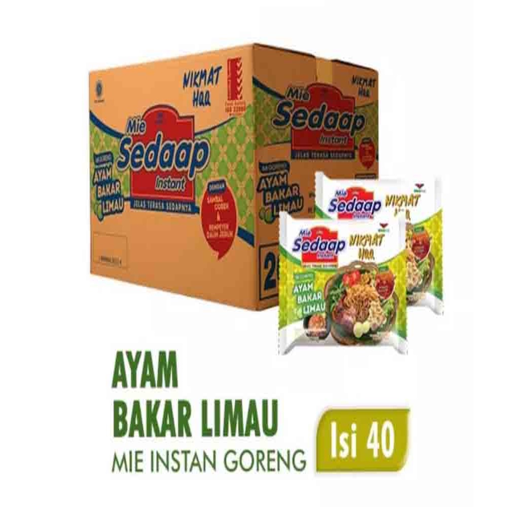 

Mie Sedaap Ayam Bakar Limau 89G 1 Dus Isi 40 Pcs