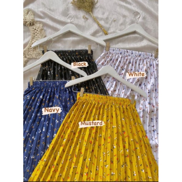 ROK PLISKET MOTIF BUNGA / ROK MOTIF BUNGA / ROK MOTIF/ ROK PLISKET MOTIF BUNGA PREMIUM TERBARU