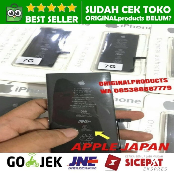 [ORIGINAL] baterai batery batere battery iphone 4 4s iphone 5 5s 6 6+