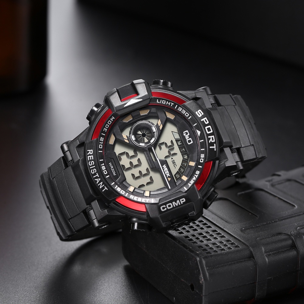 JAM Tangan PRIA Water Resist STRAP RUbber Import Water poof WATCH analog sport MEN M50 M49 M06