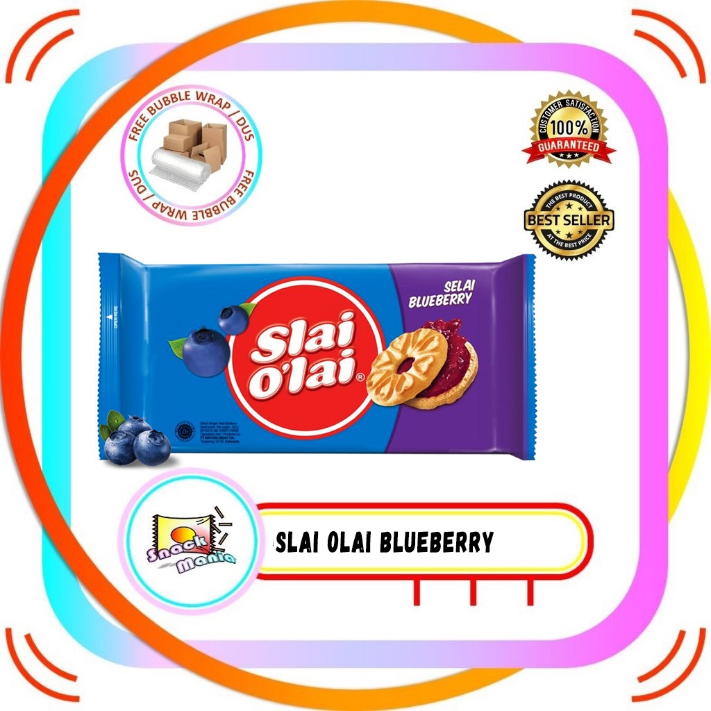 

Slai Olai O Lai Biskuit Susu Selai Blueberry 240 gr Roma Biscuit