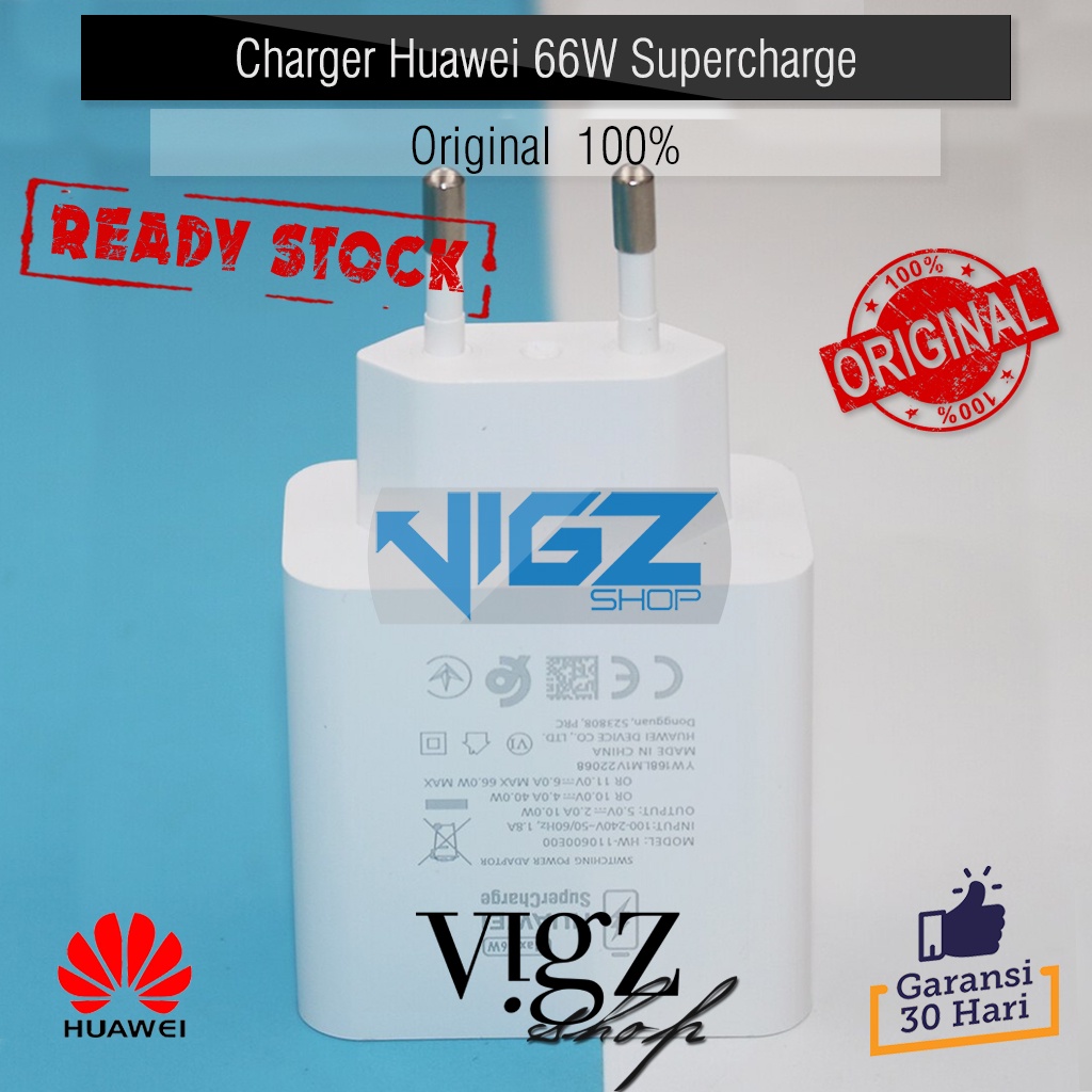 HUAWEI Adapter Adaptor Charger 66W Supercharge Nova 8 5G Nova 9 P50 P50 Pro Nova 8i Mate 40 pro Original 100%