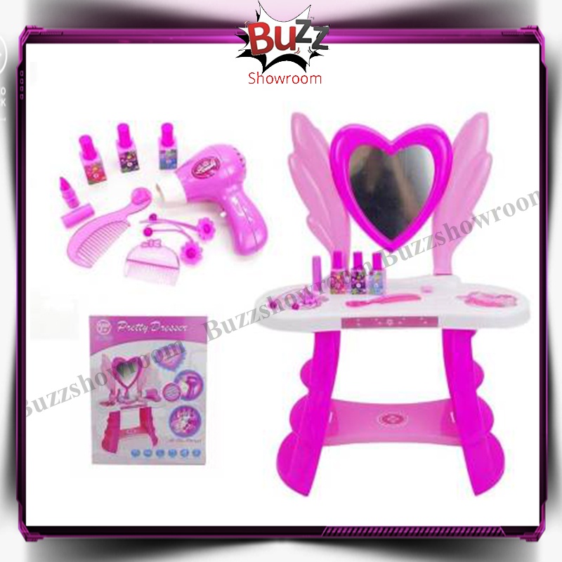 Meja Rias Anak Pretty Dream Dresser Make Up Table Mainan Mekap Dandan