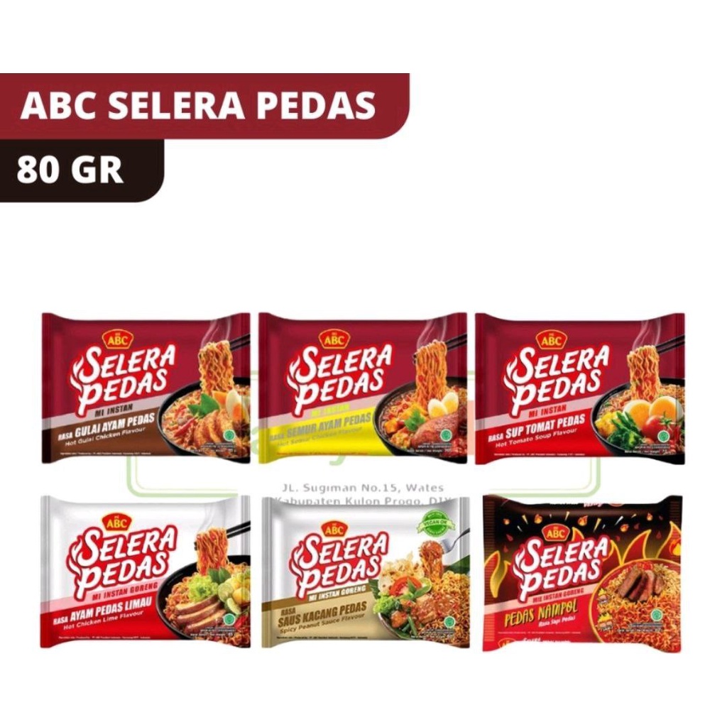 Jual Mie Abc Selera Pedas Kuah Mie Instan Kuah Shopee Indonesia