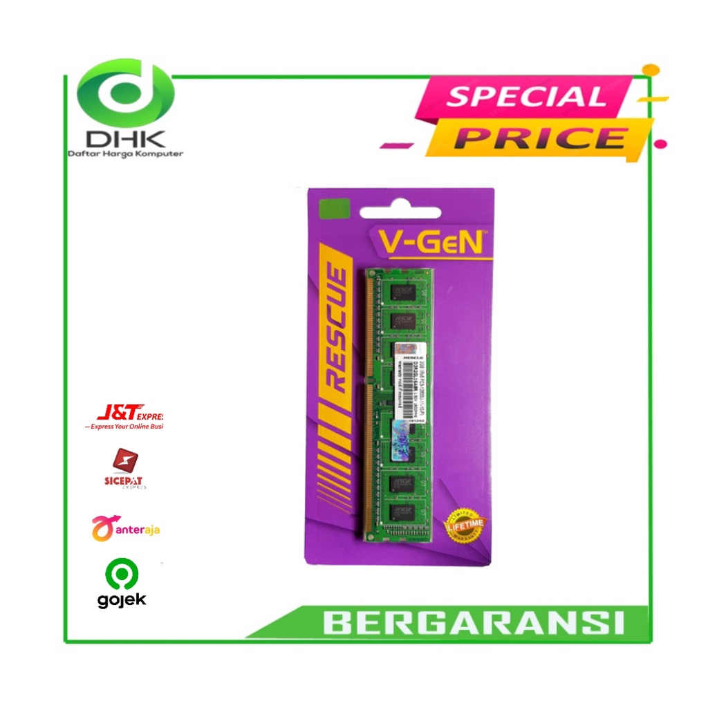 RAM DDR3 V-GeN RESCUE 2GB PC12800/1600Mhz LongDimm (Memory PC VGEN)