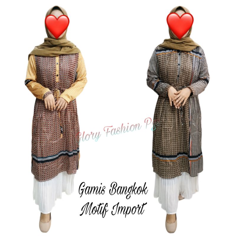 GAMIS BANGKOK REMAJA WANITA MOTIF BUNGA ABSTRAK KOTAK PEREMPUAN PLISKET GAMIS PLISKET GAMIS RENDA CA