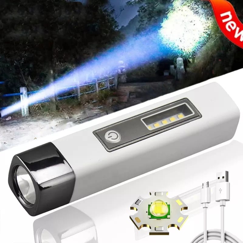 Jual Senter Led Multifungsi Powerbank Side Light Senter Cas Usb