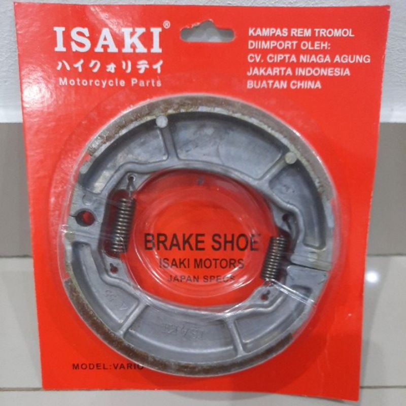 KAMPAS REM BRAKE SHOE BELAKANG NON ASBES VARIO BEAT SCOOPY VARIO CBS BEAT POP VARIO 150 GENIO ISAKI