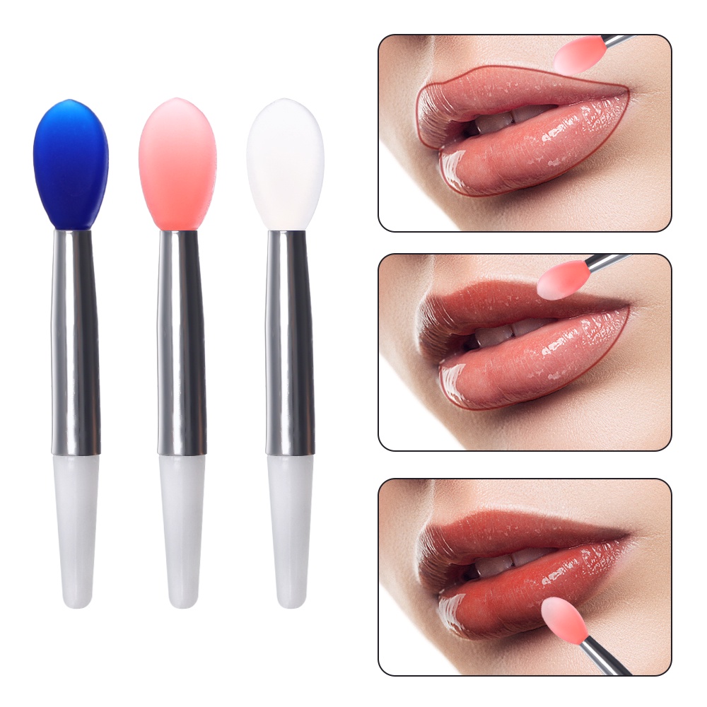 Brush Lipstick Eyeliner Portable Retractable Untuk Alat Makeup Kecantikan