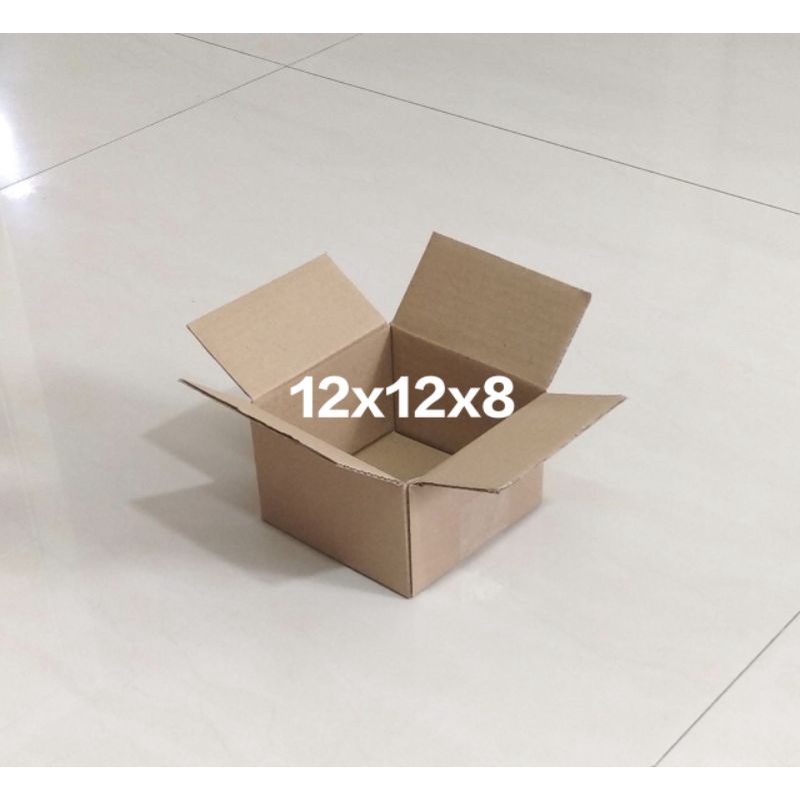 

Kardus packing ukuran 12x12x8 luar dalam polos