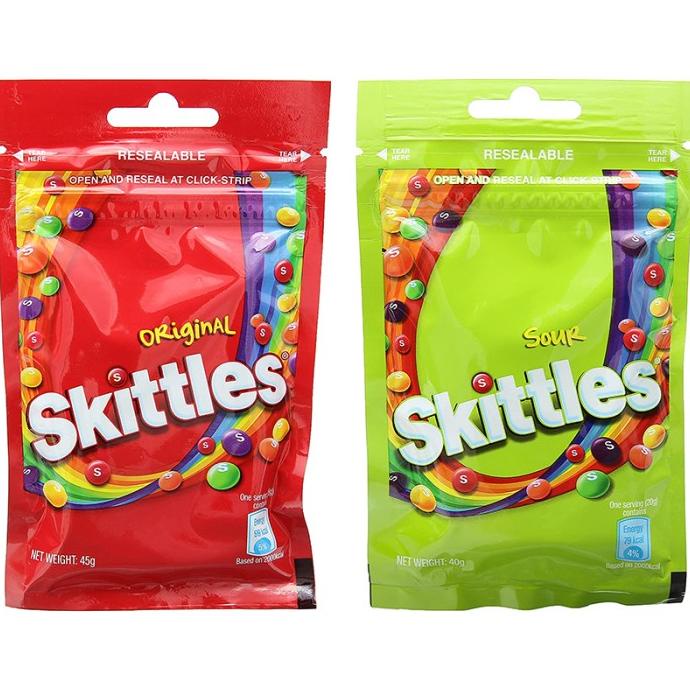 

TERMURAH Skittles Candy Original 45gr / Sour 40gr - permen /PERMEN LUNAK/PERMEN VIRAL/PERMEN MILO/PERMEN YUPI/PERMEN JADUL/PERMEN KARET