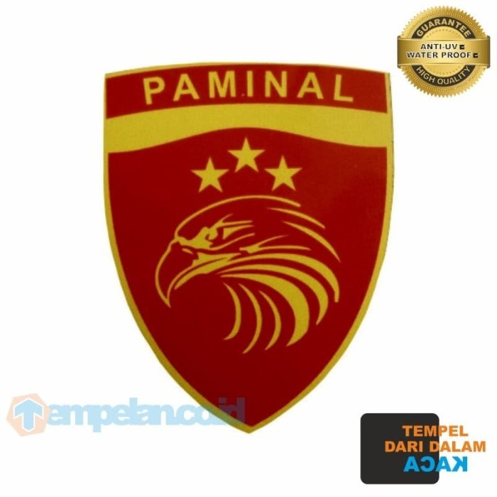 STIKER PAMINAL POLRI (TEMPEL DALAM KACA)