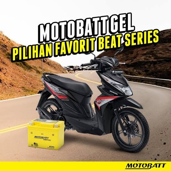 Aki honda beat merk motobatt original mtz5s