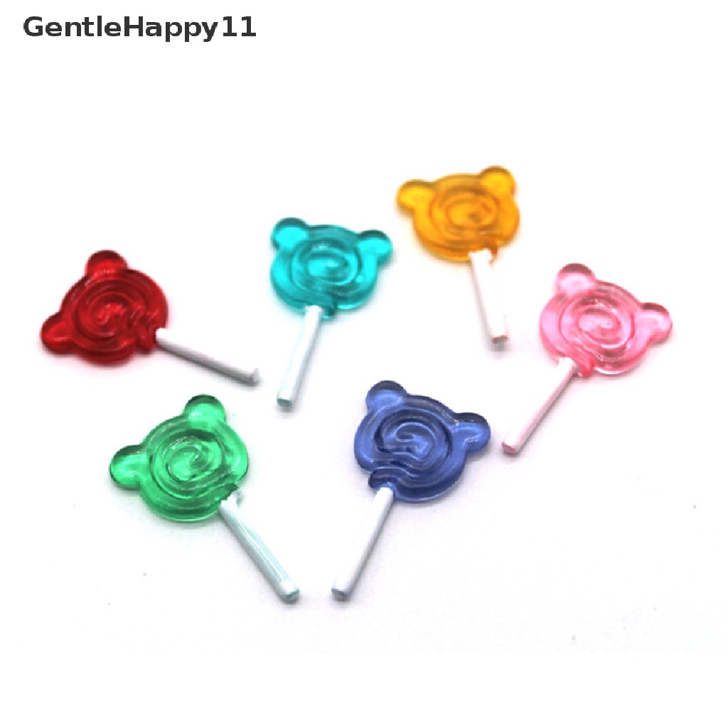 Gentlehappy 5 Pcs Rumah Boneka Miniatur Makanan Ringan Permen Lolipop Aksesoris Rumah Boneka Mainan id