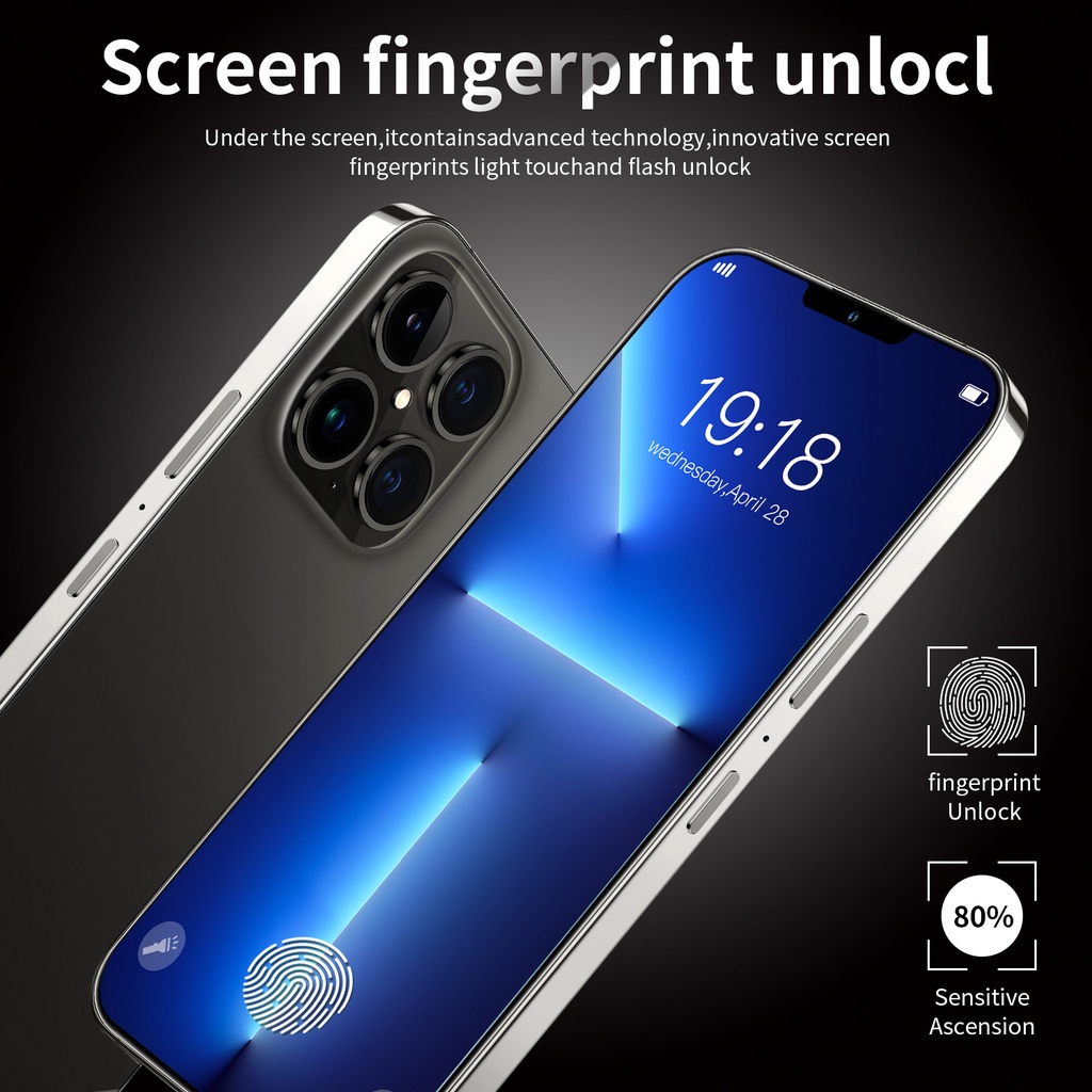 [COD+FreeGift-SD card] HP Smartphone i14 Pro Max 7.2 Inch 5G Memori Telepon Bluetooth 8GB RAM + 256GB ROM Pengiriman Lokal Dalam 24 Jam 5G Ponsel Android Ponsel Gaming HP murah GIVEAWAY-5
