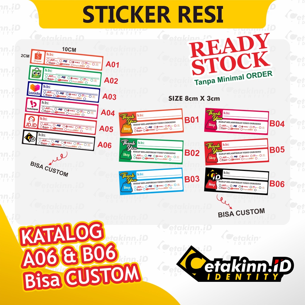 

Stiker Resi Stiker Pengiriman Label Resi Murah Berkualitas