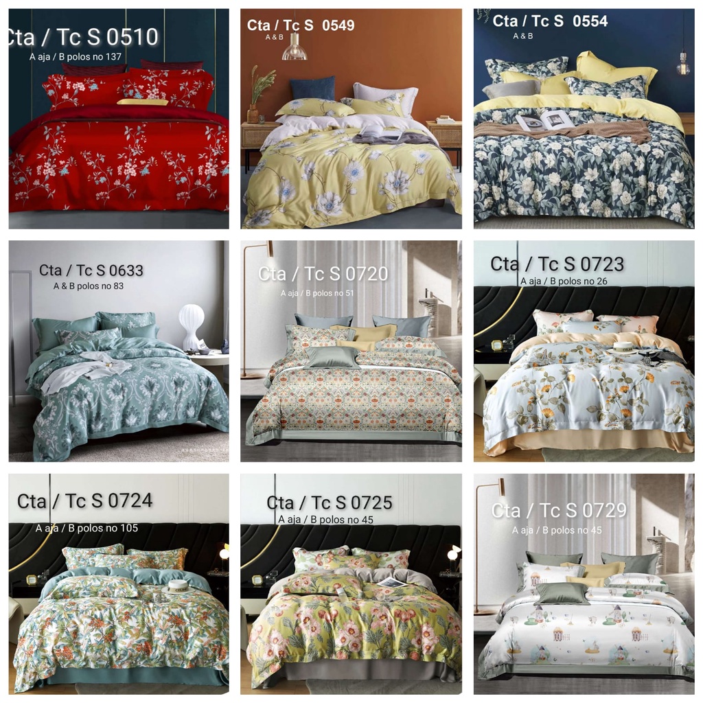 Bahan Kain Tencel Organik meteran / Sprei dan Bedcover Tencel Organik / TC S