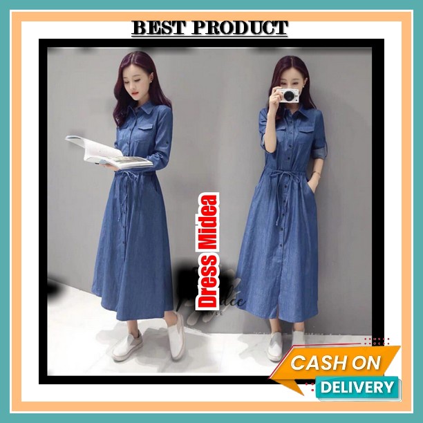 Dress Brokat Party Dress Pesta Wanita Remaja Dewasa Korea Brukat Batik Bunga Korean Midi Dress Gaun 