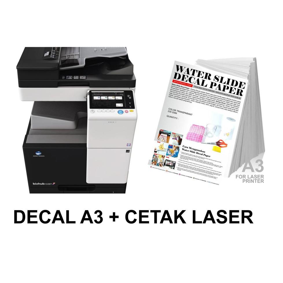 

ㅩ Paket Kertas Decal Laser Plus Cetak Print Gambar A3+ ド