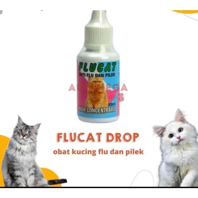 30 ml FLUCAT OBAT KUCING FLU BATUK PILEK multivitamin vitamin nafsu makan anjing kucing cegah lesu lemas