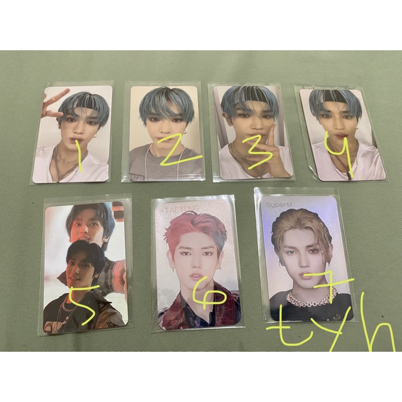 TAEYONG PHOTOCARD  PC ALBUM SUPERM OFFICIAL