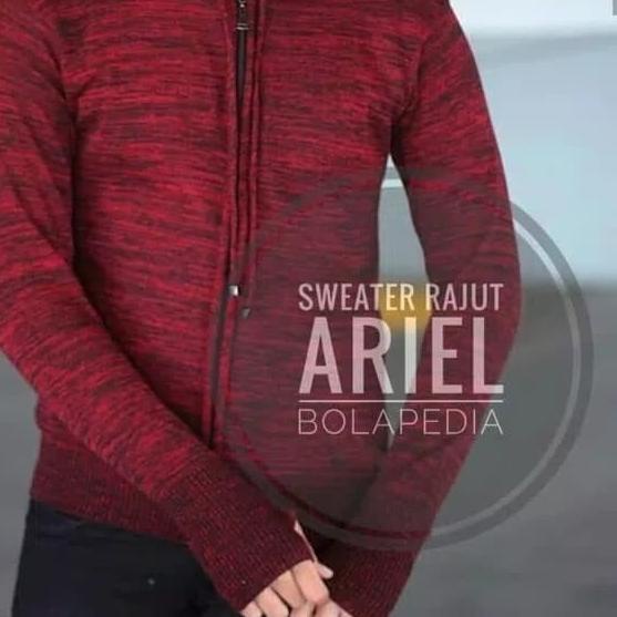 SWEATER RAJUT PRIA / JAKET ARIEL ZIPPER THUMBHOLE