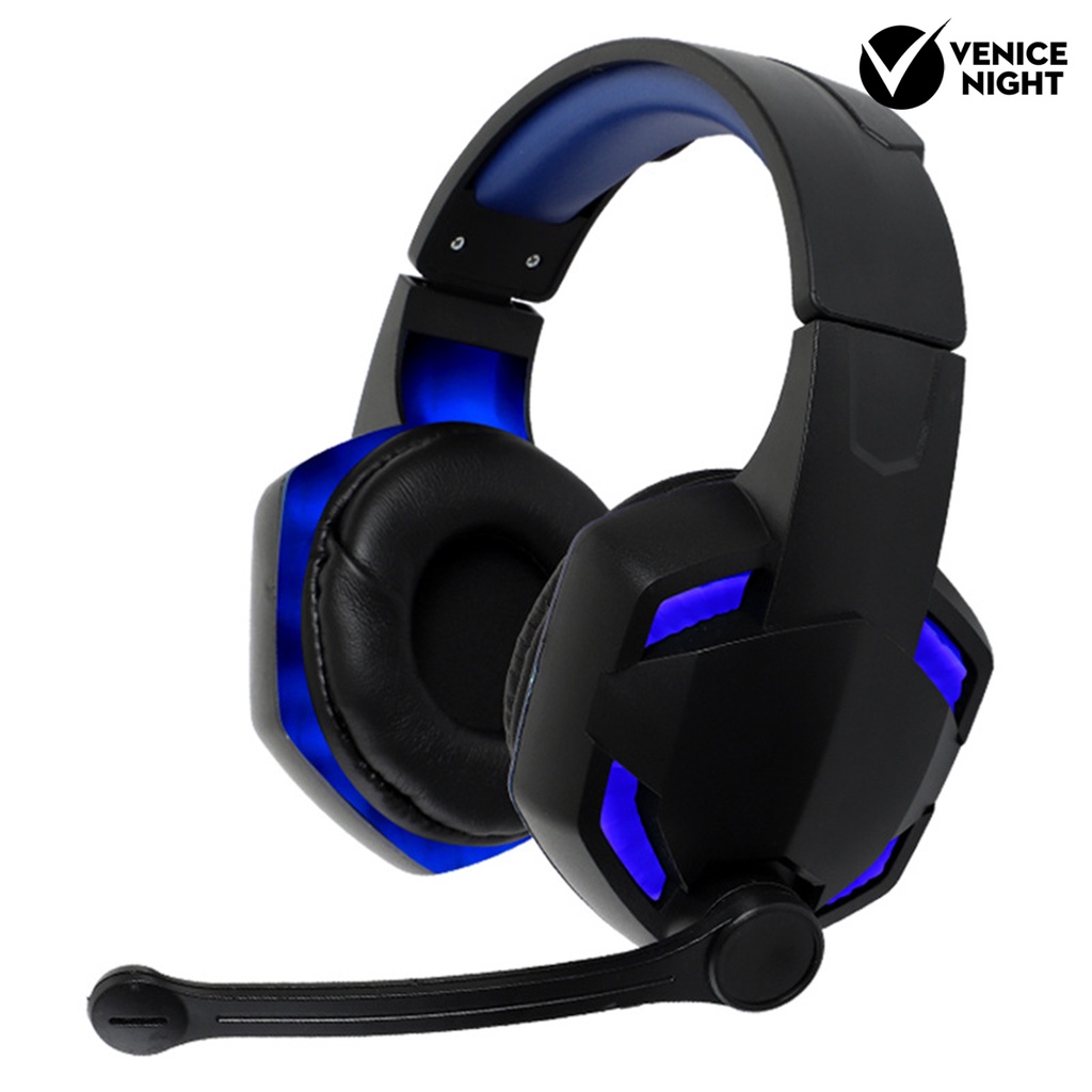 (VNEP) (Berkabel) G2000 Headphone Efek Cahaya Pengurangan Kebisingan Headset Gaming Suara Stereo Bass Yang Kuat untuk Rumah