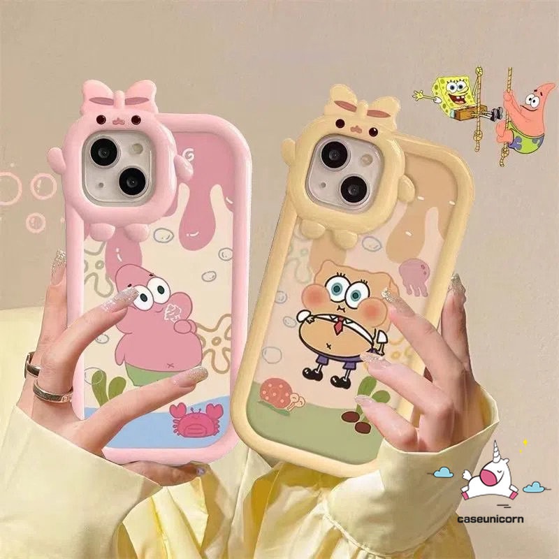 Soft Case Desain SpongeBob Monster 3D Untuk VIVO Y35 Y17 Y33s Y22 Y11 Y21 Y12 Y55 Y15 Y02s Y75 Y15s Y22s Y12i V23E V23 Y16 Y20 Y51 Y20 Y30 Y20 Y1S Y31S