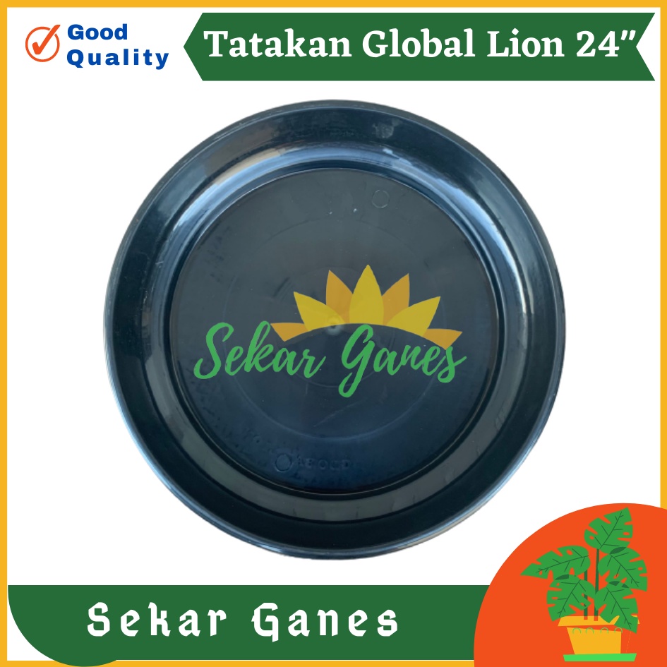 PROMO Tatakan Pot Hitam Global Lion 60 cm 24 inch Tatakan Pot Bunga 30 Panjang Besi 40 Kayu 25 20 Kotak-TATAKAN 24&quot; (24inc /50cm) alas pot besar untuk pot ukuran 50 - 70