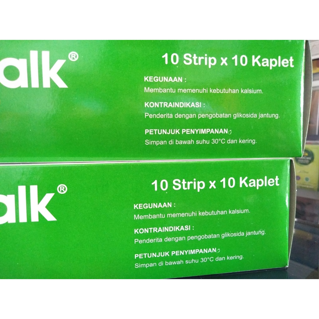 LICOKALK Lico kalk calcium lactate @1Strip @10Kaplet