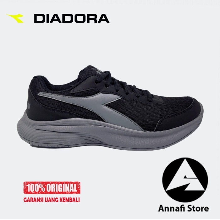 JUAL SEPATU RUNNING PRIA DIADORA EAGLE 5 DIA178064815 - BLACK/GREY
