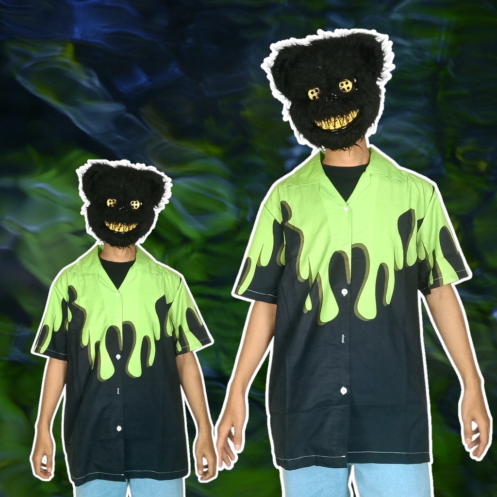 Kemeja Printed Slime Oversize Shirt