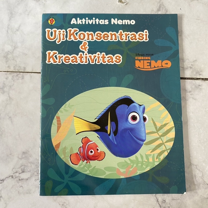 Uji konsentrasi dan kreativitas disney finding dory nemo / buku cerita anak bahasa indonesia menemuk