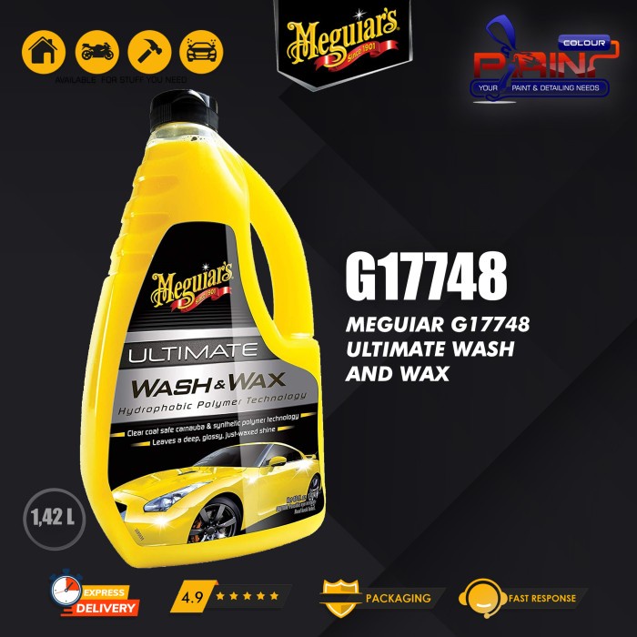 Meguiar's - Meguiars ULTIMATE WASH AND WAX SHAMPOO ECERAN 1L / REPACK