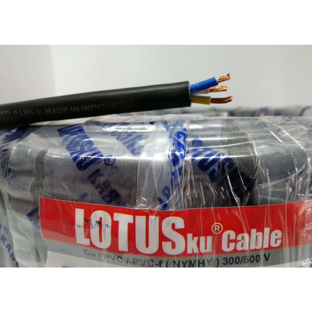 Kabel Listrik Serabut LOTUSku  NYMHY 3x2,5 3x2.5 50meter (50m)