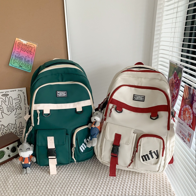 Uphike Tas Ransel Wanita Import Tas Punggung Unisex Backpack Casual Korean Style TR410