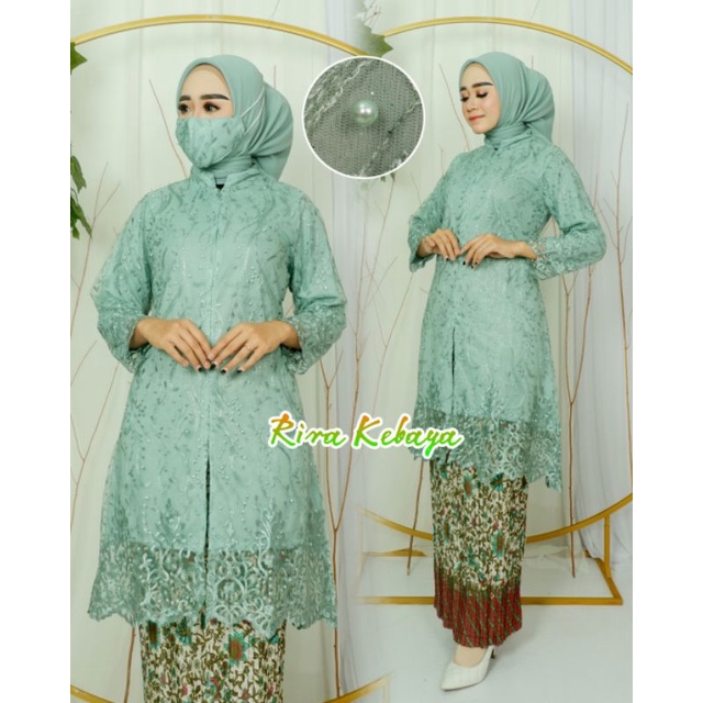 One Set Kebaya Tunik Busui Stelan Tunik Brukat Modern Kebaya Modern Kebaya Tile Kebaya Favorite