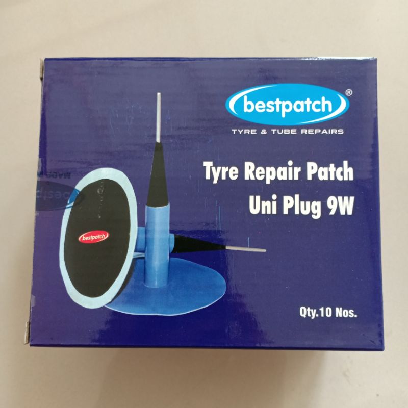 Bestpatch Uni Plug 9W Per Pcs / Biji / Lembar - Karet Tambal Ban Payung - Best - Bestpatch