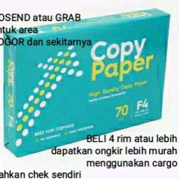 

Update Kertas hvs f4 / folio copy paper ~