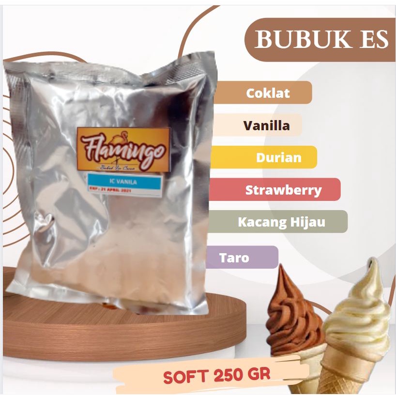 

FLAMINGO 250 GR - bubuk ice cream - tepung es krim - bubuk es krim murah