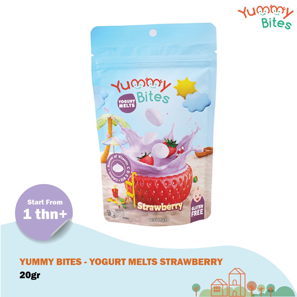 Snack Cemilan Makanan Bayi Yummy Bites Yogurt Melts 20gr