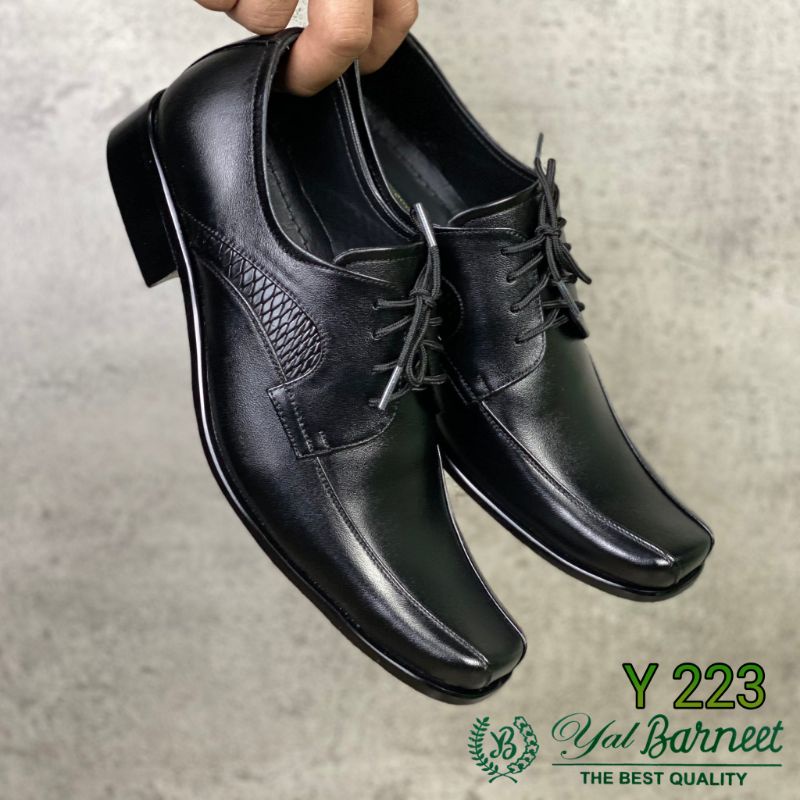 Sepatu Pantofel Pria Tali Kulit Asli Pentopel Cowok Keren Model Baru Pantopel Pesta Yal Barneet 223