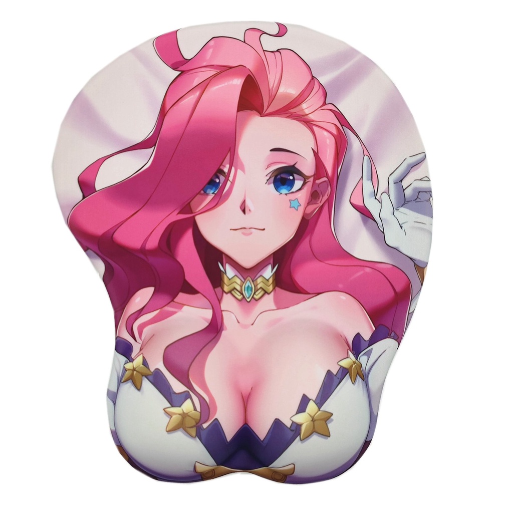Seraphine Anime 3D Oppai Mouse Pad Pergelangan Tangan Sisanya