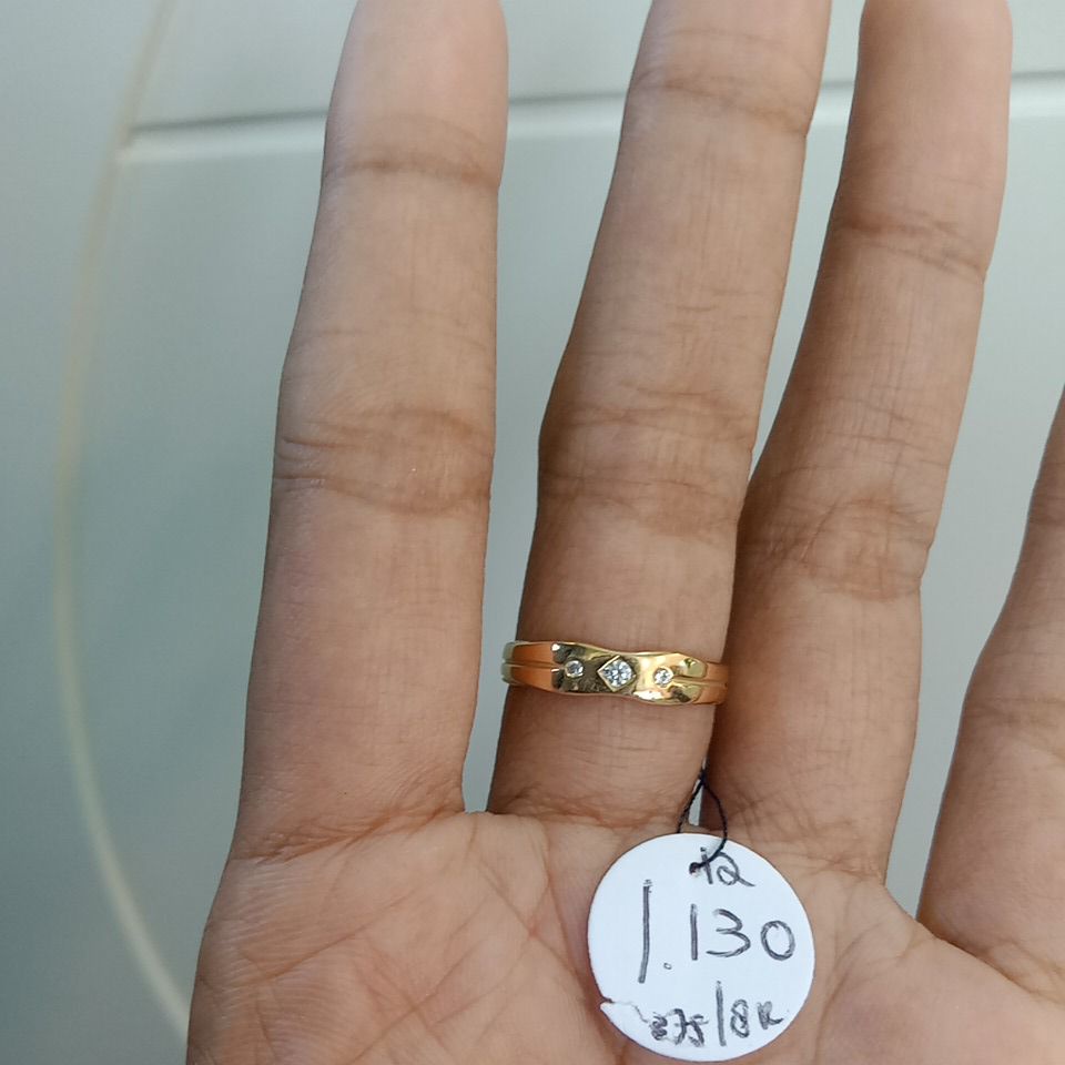 Cincin Couple Pernikahan Emas Asli Kadar 8k/375 toko emas biduri putra - toko emas asli - perhiasan emas asli - cincin emas muda - toko emas purbalingga