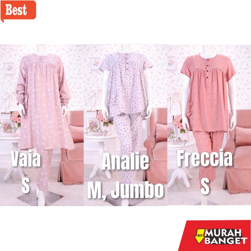 baju setelan wanita kekinian 2022 READY PAJAMAS DITSY EDISI AGUSTUS BY DITSY OFFICIAL